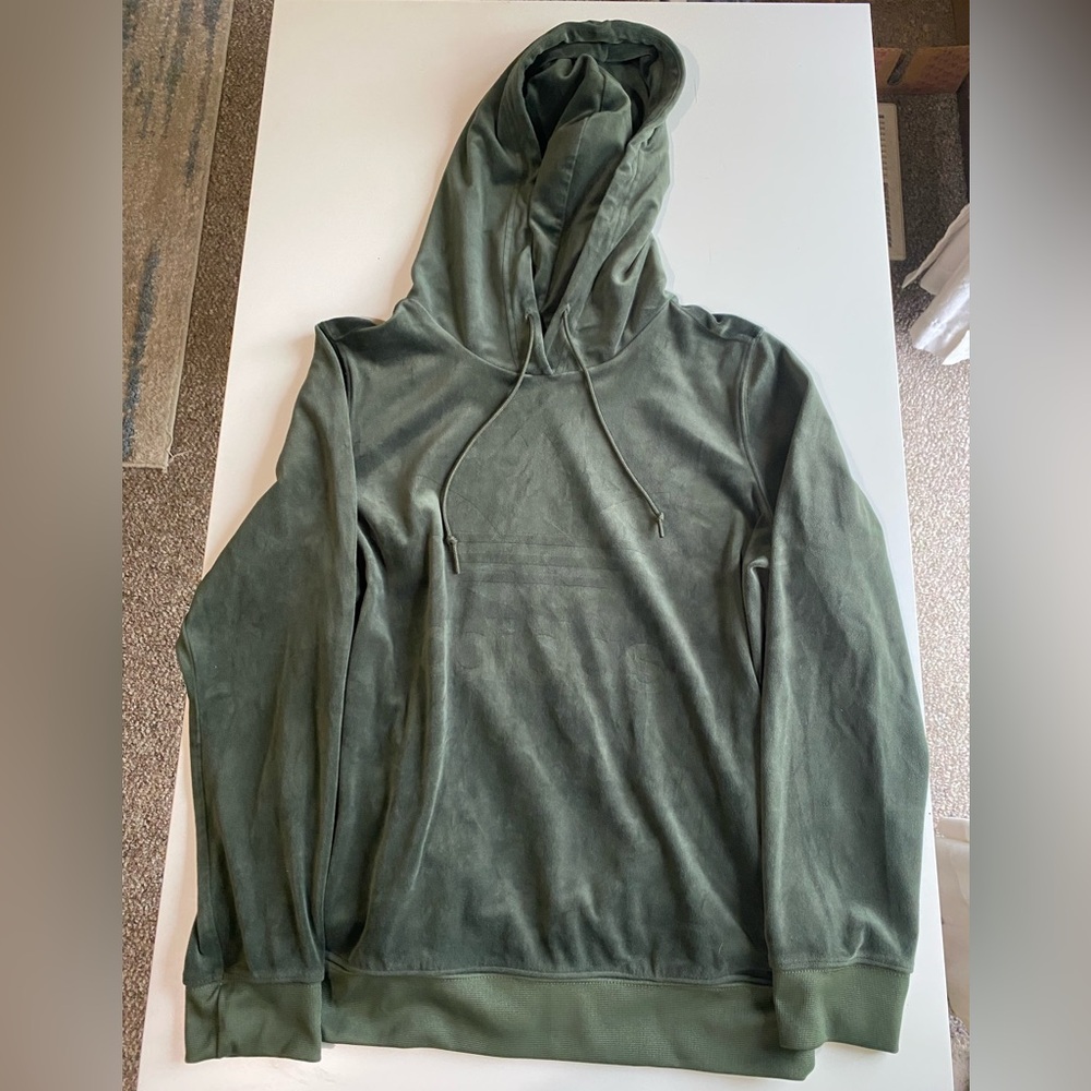 Adidas Green Sweatshirt Pullover Hoodie